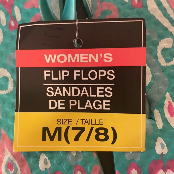 Women’s summer flip flops! Size M( 7/8). Rubber - Picture 2 of 3